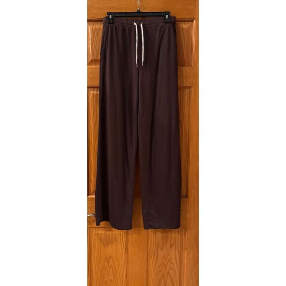 Vuori Halo Essential Wide Leg Pants - Java Heather Small - Picture 2 of 4
